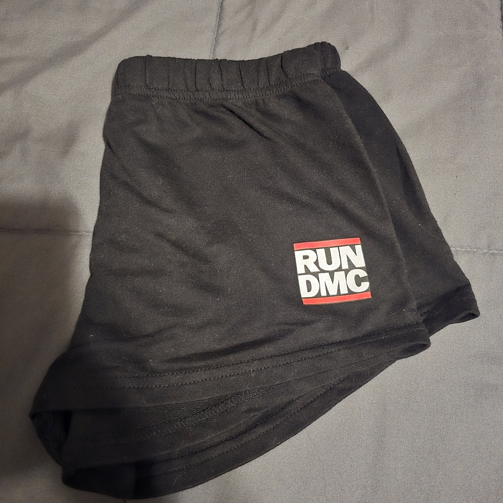 RUN DMC Black Athletic Men's Shorts
